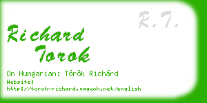 richard torok business card